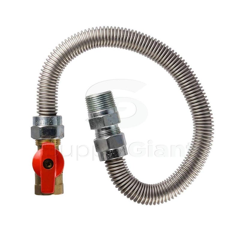 SUPPLYGIANT SUPPLY GIANT GUHW-56G56G Gas Ball Valve with 3/4'' FIP x 3/4'' FIP Fittings for Gas Connectors with Quarter-Turn Lever Handle, Brass Construction, Excellent Corrosion Resistance, CSA Approved - Image 5